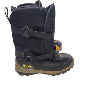 TRUKKE Snowmobile Boots Mens 9 Black Nylon Insulated Winter Slip Resistant